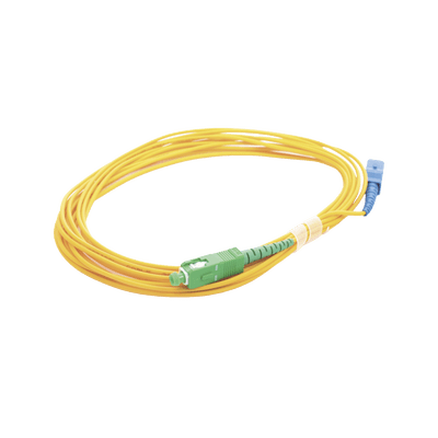 Jumper de Fibra Óptica Monomodo SC/UPC - SC/APC Simplex, color amarillo 5 metros - Image 4