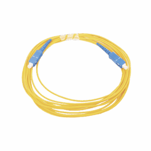 Jumper de Fibra Óptica Monomodo SC/UPC - SC/UPC Simplex, color amarillo, 5 metros