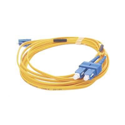 Jumper de Fibra Óptica Monomodo 9/125 LC/UPC-SC/UPC, PVC, 2.0 mm, Dúplex, amarillo, 3 metros - Image 4