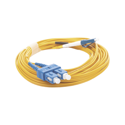 Jumper de Fibra Óptica Monomodo 9/125 LC/UPC-SC/UPC, PVC, 2.0 mm, Dúplex, amarillo, 5 metros - Image 2
