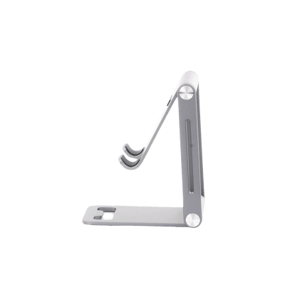 Soporte para Teléfono Celular de Aluminio | Angulo Ajustable | Amplia Compatibilidad con dispositivos de 4.7'' a 7.9'' | Antideslizante | Antiarañazos | Plegable | Color Gris. - Image 6