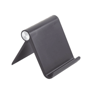 Soporte de Escritorio  para Teléfono Celular / Ajustable de 0° a 100° / Goma Antiarañazos / Antideslizante / Amplia Compatibilidad con dispositivos de 4'' a 7.9'' / Plegable / ABS / Color Negro