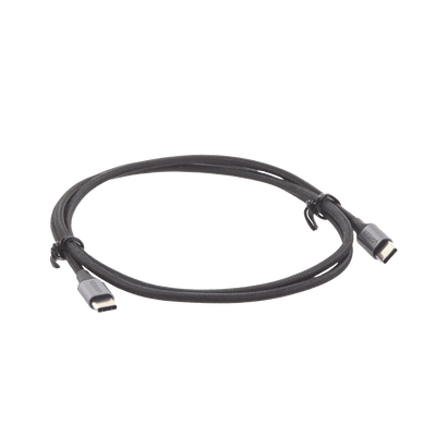 Cable USB-C a USB-C | 1 Metro | Transferencia de datos de 480 Mbps | Carga Rápida de hasta 60W | QC 4.0/3.0/2.0 | PD3.0 | FPC | AFC | Protección Integrada | Caja de Aluminio | Nylon Trenzado | Color Negro. - Image 2