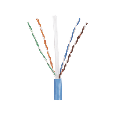 Bobina de Cable UTP 305 m. de Cobre, PanNet, Azul, Categoría 5e (24 AWG), PVC (CM), de 4 pares