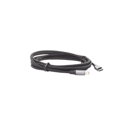 Cable USB-C a USB-C | 2 Metros | Transferencia de datos de 480 Mbps | Carga Rápida de hasta 60W | QC 4.0/3.0/2.0 | PD3.0 | FPC | AFC | Protección Integrada | Caja de Aluminio | Nylon Trenzado | Color Negro. - Image 5
