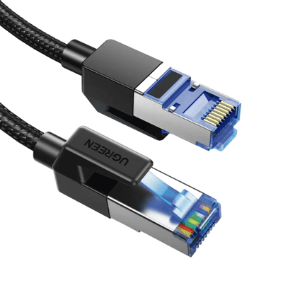 Cable Ethernet Cat8 CLASSâ… F/FTP Redondo con Malla de Nylon 1 Metro - Image 3