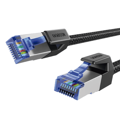 Cable Ethernet Cat8 CLASSâ… F/FTP Redondo con Malla de Nylon 1 Metro - Image 2