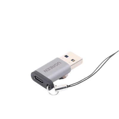 Adaptador USB 3.0 Macho a USB-C 3.1 Tipo C Hembra |Carga y Sincronización de Datos | Admite Corriente de 3A | Transferencia de hasta 5 Gbps | Amplia Compatibilidad | Chip VL160 | Caja de Aluminio | Color Gris - Image 3
