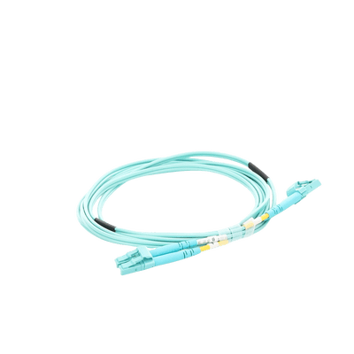 Jumper de Fibra Óptica Multimodo OM4 50/125 LC-LC OFNR (Riser), 2.0 mm, Dúplex, Aqua, 2 metros - Image 6