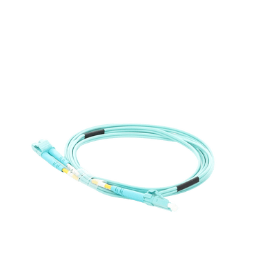 Jumper de Fibra Óptica Multimodo OM4 50/125 LC-LC OFNR (Riser), 2.0 mm, Dúplex, Aqua, 2 metros - Image 5