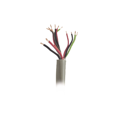 Bobina de Cable de 152 Metros / Color Gris / Sistemas de Alarmas de Intrusión y Control de Acceso / 5 Pares Calibre 22 / 1 Par Calibre 18 / Intemperie