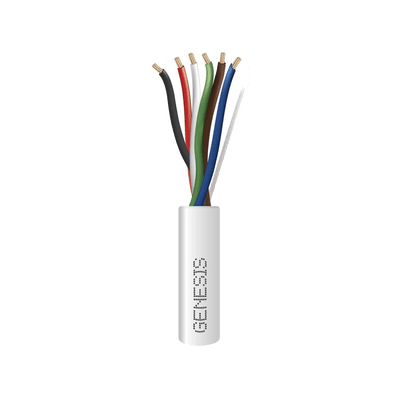 Bobina de 305 Metros / Cable de Cobre / 6 x 22 AWG / Riser / Tipo CMR-CL3R / Para Aplicaciones de Control de Acceso / Alarmas de Intrusión / Automatización / Interfonos y TV Porteros