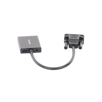 Entrada: VGA Macho / Salida: HDMI Hembra / Resolución de 1080P@60Hz / Puerto Estéreo de 3.5 mm / Plug and Play, Sin Controlador / Longitud del Cable 15 cm. / Incluye Cable de Alimentacion USB / Incluye Cable de Audio de 3.5mm. - Image 3