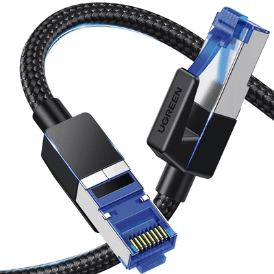 Cable Ethernet Cat8 CLASSâ… F/FTP Redondo con Malla de Nylon 5 Metros - Image 4