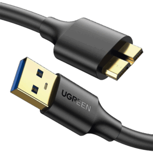 Cable Adaptador USB-A 3.0 a Micro USB 3.0 / 0.5 Metros / Carga y Sincronización de Datos / Velocidad de hasta 5 Gbps / Blindaje Interior Múltiple / Núcleo de Cobre Estañado de 22 AWG / Compatibilidad Universal.