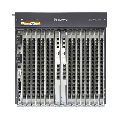 OLT GPON OptiXAccess Carrier Class con 1 tarjeta de 16 puertos GPON, 15 ranuras, 2 Fuentes de alimentación DC, 11 UR