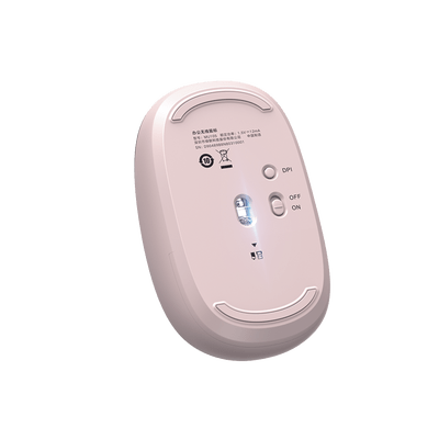 Mouse Inalámbrico 2.4G 800/1200/1600/2400 DPI | Función de 3 botones | Alcance 10m | Silencioso |  Ergonómico | Anti-caída y Anti-interferencias | Batería Alcalina AA incluida  | Color Dusty Pink. - Image 2