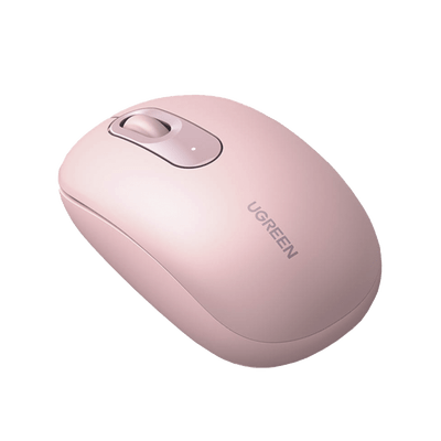 Mouse Inalámbrico 2.4G 800/1200/1600/2400 DPI | Función de 3 botones | Alcance 10m | Silencioso |  Ergonómico | Anti-caída y Anti-interferencias | Batería Alcalina AA incluida  | Color Dusty Pink.
