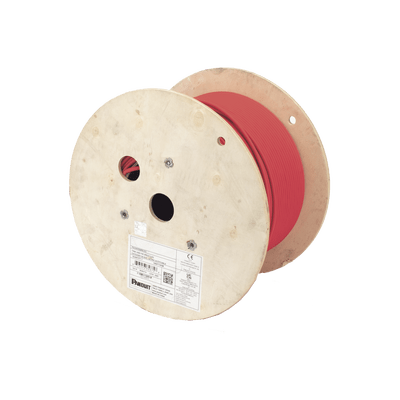 Bobina de Cable UTP de 4 Pares, Vari-MaTriX, Cat6A, 23 AWG, LSZH (Libre de Gases Tóxicos), Color Rojo, 305m