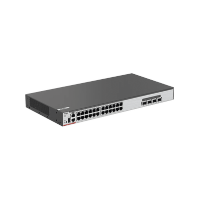 Switch Core PoE 802.3bt 370W Capa 3 Multi-Gigabit 24 puertos 5Gb/2.5Gb/1Gb/100M, 4 puertos fibra SFP28 25Gb