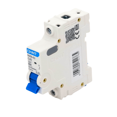 Pastilla para Riel Din, 1 Polo, 20 Amp, Vca:110/415v, 6kA, Catálogo: NXB631PC20, Serie: NXB-63. - Image 2