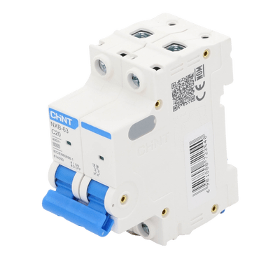 Pastilla para Riel Din, 2 Polos, 20 Amp, Vca:110/415v, 6kA, Catálogo: NXB632PC20, Serie: NXB-63. - Image 4