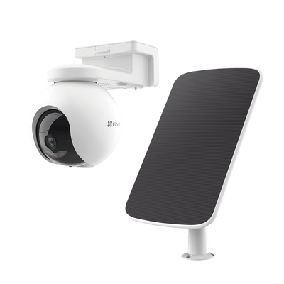 Kit de Cámara de Batería Recargable y Panel Solar / Wi-Fi / Almacenamiento Gratuito en Memoria Interna de 32 GB / Incluye 1 pieza de CS-HB8 y 1 Pieza de CS-CMT-SOLARPANEL-E