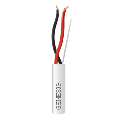 Bobina de 152 Metros de Cable / 2 x 18 AWG / Riser / Color Blanco / Para Aplicaciones en Alarmas de Intrusión, Control de Acceso, Automatización, Interfonos, TV Porteros, Audio y Voceo