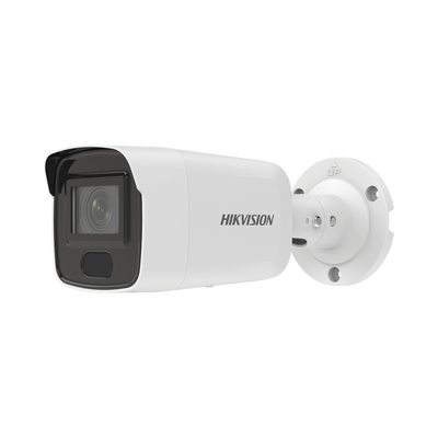 Bala IP 8 Megapixel / Lente 2.8 mm / 40 mts IR / Exterior IP67 / PoE / DARKFIGHTER / Alarmas y Audio I/O / ONVIF / Micro SD / 4 Analíticos: AcuSense, Deteccion Facial, Conteo de Personas por Cruce y Zona