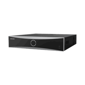 NVR 12 Megapixel (4K) / 32 Canales IP / Reconocimiento Facial / AcuSense (Evita Falsas Alarmas) / 8 Bahías de Disco Duro /  2 HDMI en 4K / Alarmas I/O