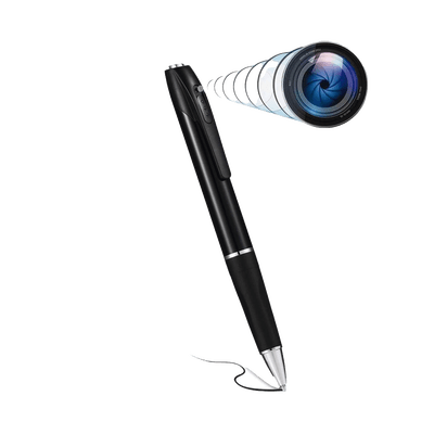Cámara Oculta en Bolígrafo (Spyce Camera) /  Full HD / Grabación de Video y Audio / Captura de Fotos / Soporta Memoria Micro-SD de hasta 64G / Tiempo de Carga Aprox. 1 hora / Tiempo de Trabajo 120 min. / Incluye Cable de Carga.
