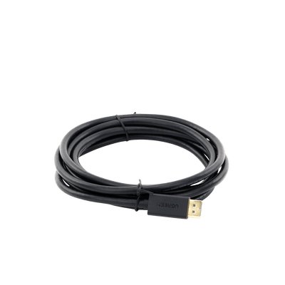 Cable DisplayPort 1.2 Macho a Macho | Longitud 3m | Versión DP1.2 | Soporta 4K@60Hz; 2K@144Hz | Soporta 3D | Color profundo de 8 y 10 bits | Blindaje Interno Múltiple | Cobre Estañado 28AWG  | Botón de Liberación. - Image 3