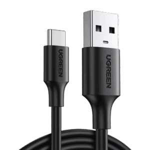 Cable USB-A a USB-C | 2 Metros | Carga y Sincronización de Datos | Carga Rápida 60W | Datos 5 Gbps | QC 3.0/2.0 | FPC | AFC | Protección Integrada | Duradero y Flexible| Caja ABS | Cubierta de TPE | Color Negro.