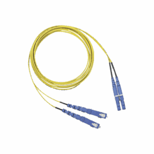 Jumper de Fibra Optica Monomodo 9/125 OS2, LC-SC Duplex, OFNR (Riser), Color Amarillo, 2 Metros