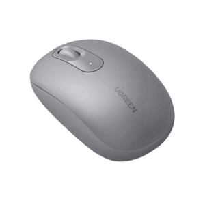 Mouse Inalámbrico 2.4G 800/1200/1600/2400 DPI | Función de 3 botones | Alcance 10m | Silencioso |  Ergonómico | Anti-caída y Anti-interferencias | Batería Alcalina AA incluida  | Color Grey.