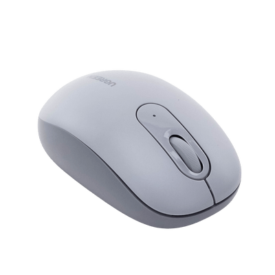 Mouse Inalámbrico 2.4G 800/1200/1600/2400 DPI | Función de 3 botones | Alcance 10m | Silencioso |  Ergonómico | Anti-caída y Anti-interferencias | Batería Alcalina AA incluida  | Color Grey. - Image 6