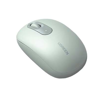Mouse Inalámbrico 2.4G 800/1200/1600/2400 DPI | Función de 3 botones | Alcance 10m | Silencioso |  Ergonómico | Anti-caída y Anti-interferencias | Batería Alcalina AA incluida  | Color Green.