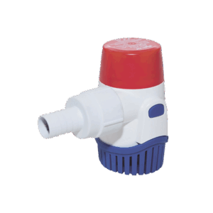 Bomba sumergible de achique de 800 galones por hora a 24 Volts de corriente directa.