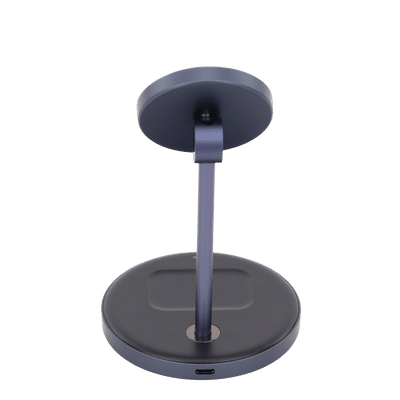 Estación de Carga Inalámbrica | 3 en 1 | Compatible con MagSafe | Perfecto para iPhone y  AirPods | Carga Rápida Adaptativa /Simultanea | Múltiples Protecciones | Luz Indicadora LED | Aleación de Aluminio | Incluye Cable - Image 3