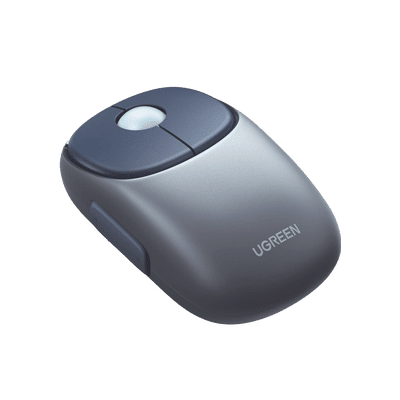 Mouse Inalámbrico FUN | Recargable| 2.4G & Bluetooth | 4 Niveles de DPI | Silencioso | Ergonómico | 5 Botones | Compatible con Windows, macOS 10.5, Android iOS Linux y Chrome OS | Color Azul.