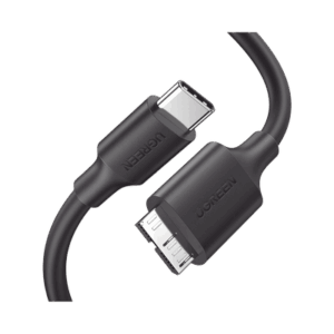 Cable USB Tipo C 3.0 a Micro Tipo B | 1m |Carga Rápida | 5 Gbps | Transferencia de Datos | Blindaje Interior Múltiple | Compatible con Disco Duro Externo, Portátiles, Seagate, Nikon, Canon.