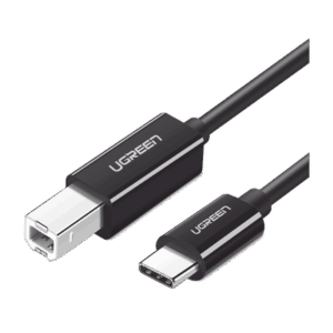 Cable de Impresora o escáner USB-C | 1m (6 pies) | USB Tipo C a USB 2.0 Tipo B | Soporta Thunderbolt 3 | Alta velocidad | DAC | Compatible con Brother HP, Canon, Lexmark, Epson, Dell, Xerox, Samsung, etc.