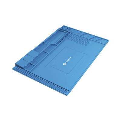 Tapete de silicona de 45 x 30 cm, resistente al calor con áreas magnéticas y de almacenamiento de componentes, ideal para la reparación de equipos y tarjetas electrónicas. - Image 4