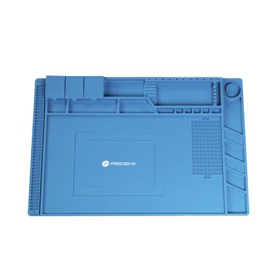 Tapete de silicona de 45 x 30 cm, resistente al calor con áreas magnéticas y de almacenamiento de componentes, ideal para la reparación de equipos y tarjetas electrónicas. - Image 3