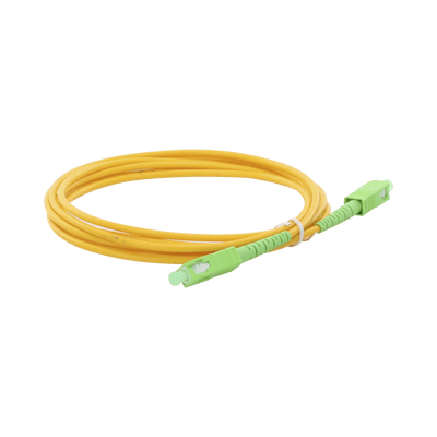 Jumper de Fibra Óptica Monomodo SC/APC-SC/APC Simplex de 3 metros, 3mm