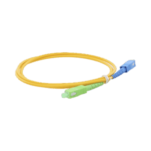 Jumper de Fibra Óptica Monomodo SC/APC-SC/UPC Simplex de 1 metro, 3mm