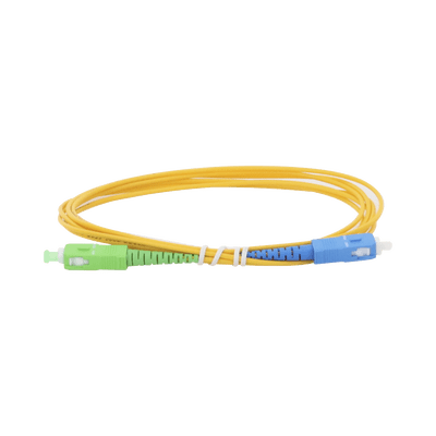 Jumper de Fibra Óptica Monomodo SC/APC-SC/UPC Simplex de 2 metros, 2mm