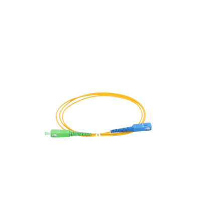 Jumper de Fibra Óptica Monomodo SC/APC-SC/UPC Simplex de 1 metro, 2mm