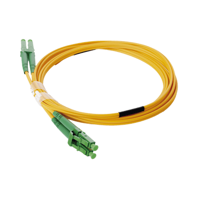Jumper de Fibra Óptica Monomodo 9/125 LC/APC-LC/APC Duplex PVC, 2.0 mm, amarillo, 2 metros - Image 2