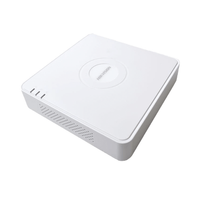 NVR 4 Megapixel (Compatible con Cámaras ACUSENSE) / 4 canales IP / 4 Puertos PoE /1 Bahía de Disco Duro / Salida de Vídeo Full HD